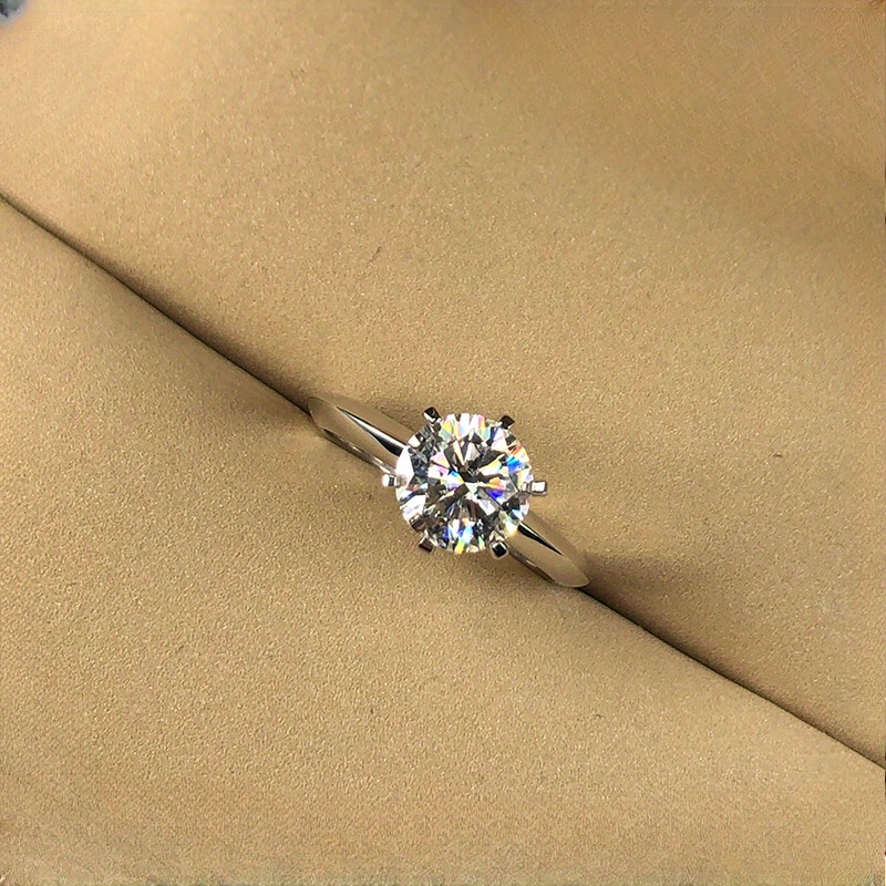 Women's 3 Carat Moissanite Engagement Ring, Boho Style